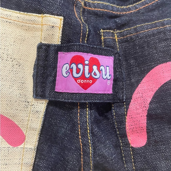 🔥 Painted Evisu Donna Multipocket Jeans 🔥 - Picture 4 of 7